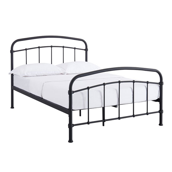 Highbury Metal Double Bed In Black