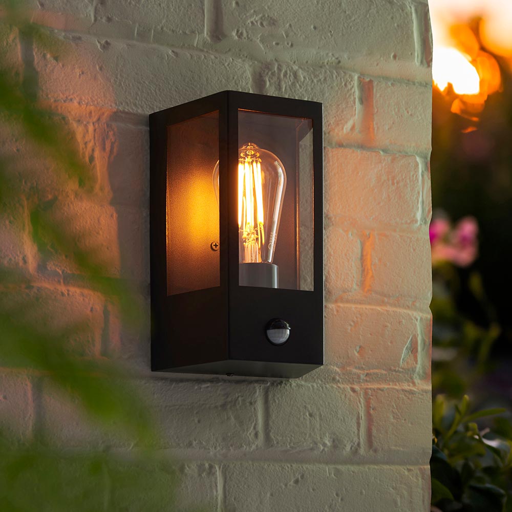Hamel Stainless Steel Wall Light In Matt Black