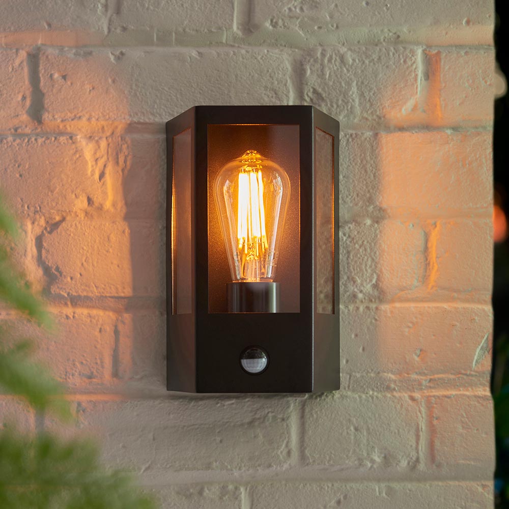 Hamel Stainless Steel Wall Light In Matt Black