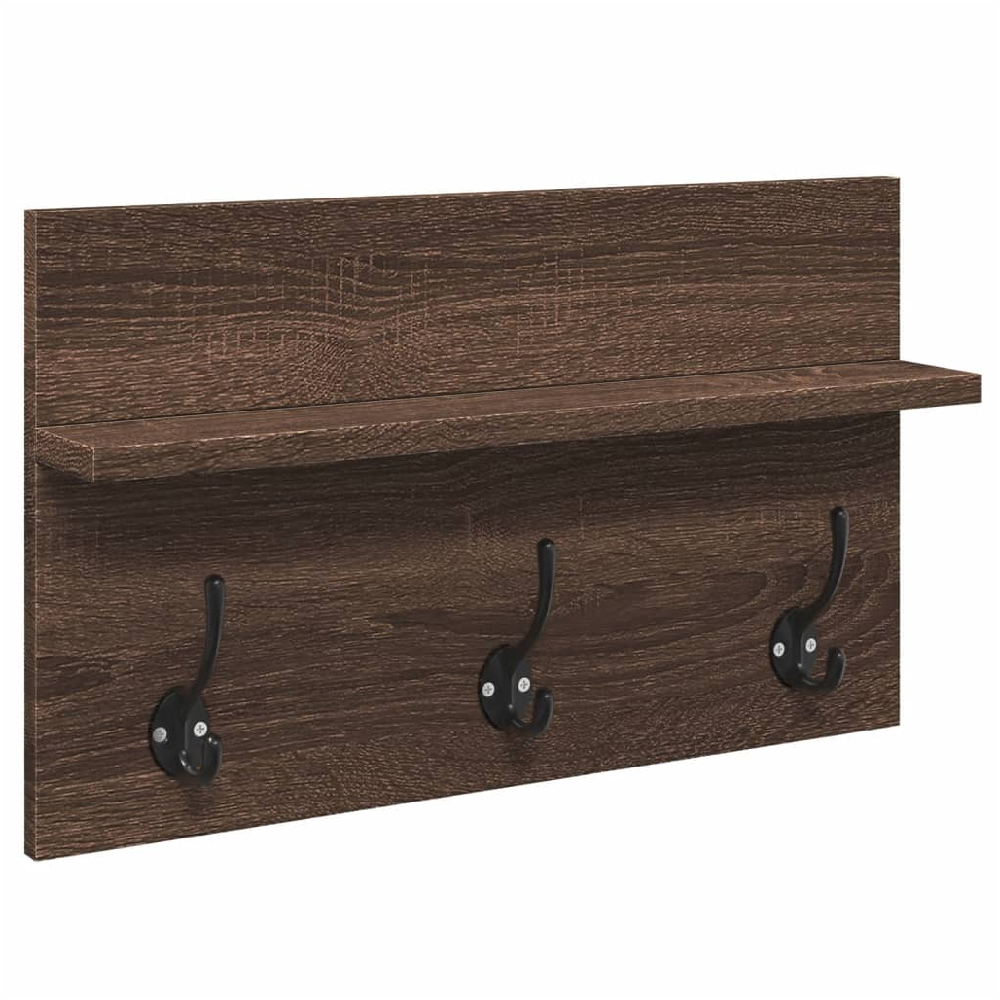 Hamel Wooden 4 Piece Hallway Furniture Set In Brown Oak