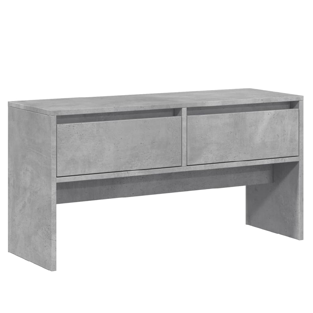 Hamel Wooden 4 Piece Hallway Furniture Set In Concrete Grey