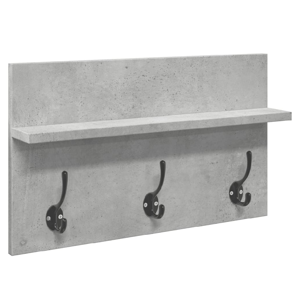 Hamel Wooden 4 Piece Hallway Furniture Set In Concrete Grey