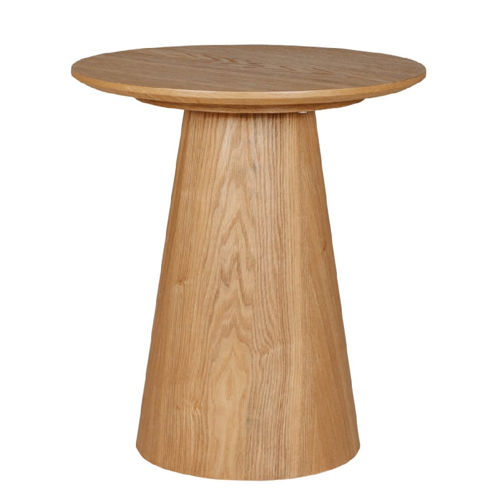 Read more about Hamel wooden round lamp table in brown