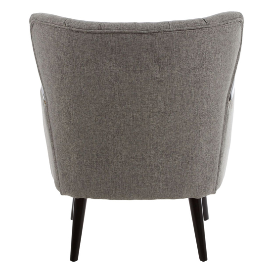Hampro Upholstered Fabric Armchair In Grey