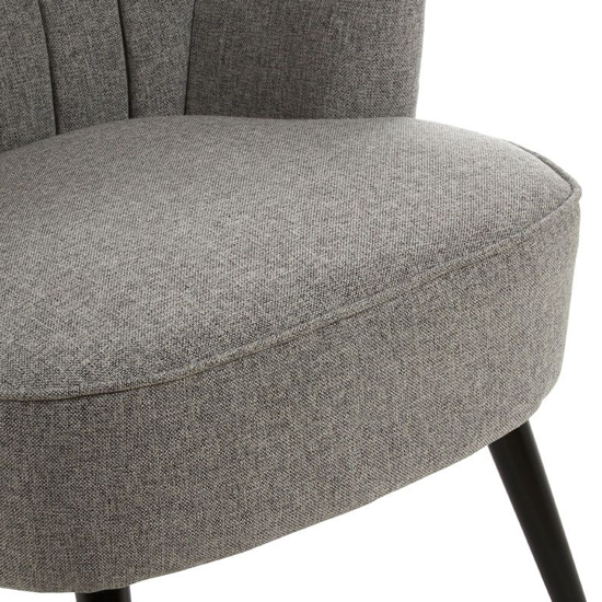 Hampro Upholstered Fabric Armchair In Grey