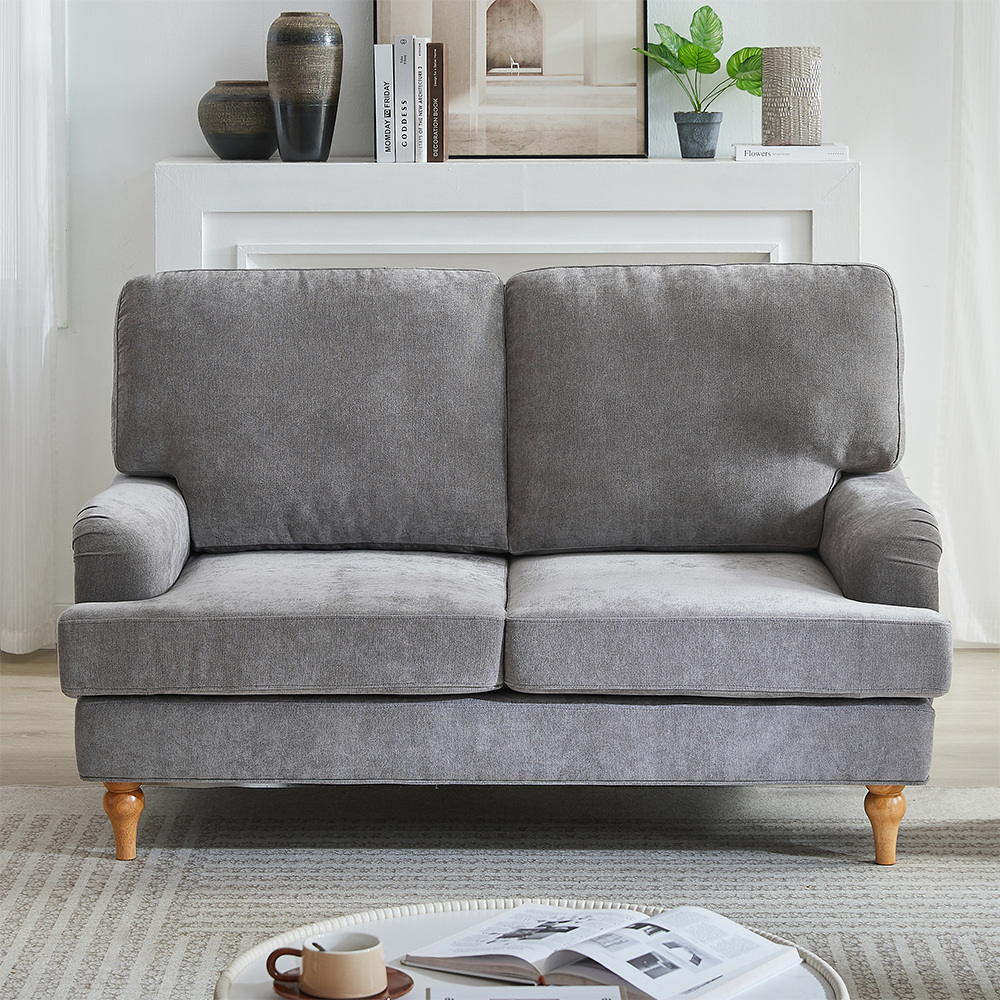 Hampshire Fabric 2 Seater Sofa In Grey