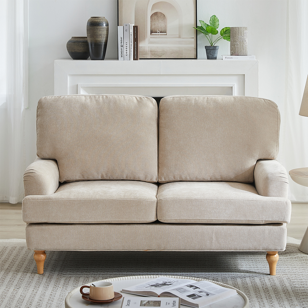 Hampshire Fabric 2 Seater Sofa In Stone