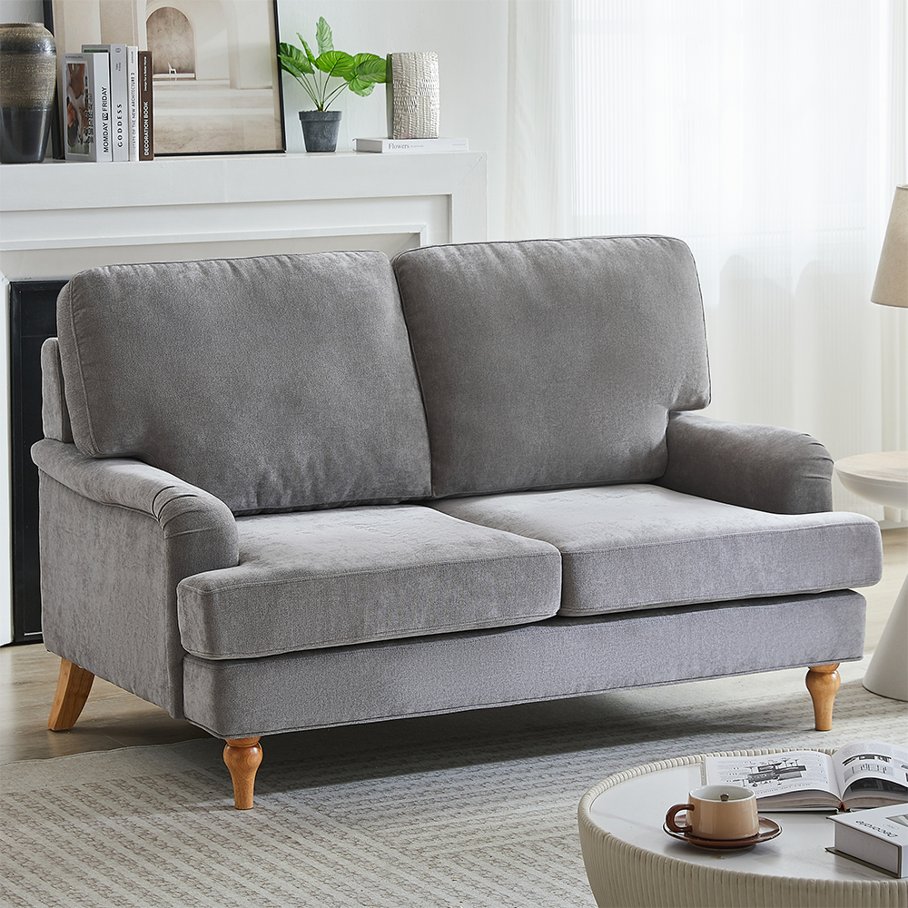 Hampshire Fabric 3+2 Seater Sofa Set In Grey