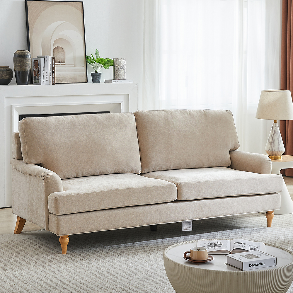 Hampshire Fabric 3+2 Seater Sofa Set In Stone