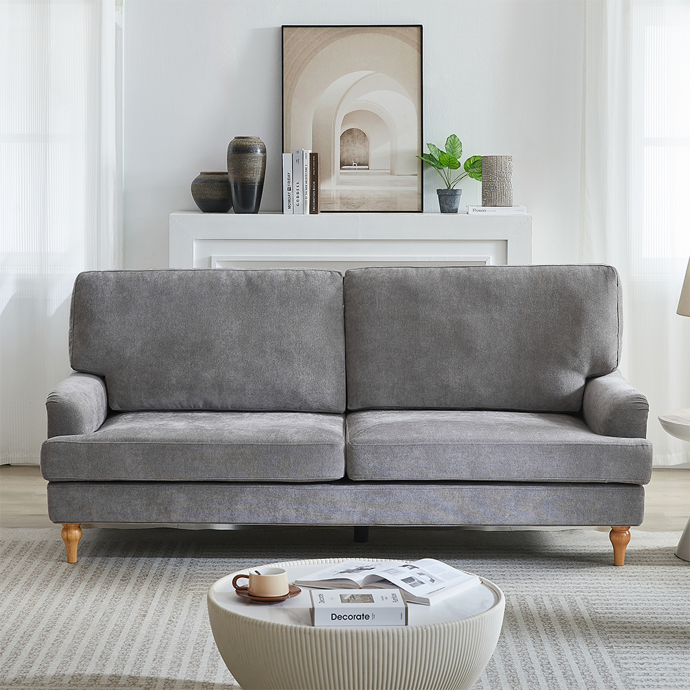 Hampshire Fabric 3 Seater Sofa In Grey