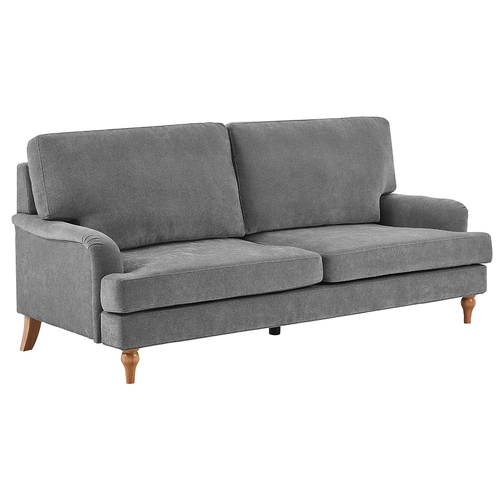 Hampshire Fabric 3 Seater Sofa In Grey