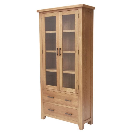 Photo of Hampshire wooden display cabinet in oak