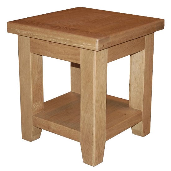 Photo of Hampshire wooden end table in oak