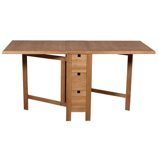 Read more about Hampshire wooden extending gateleg dining table in oak