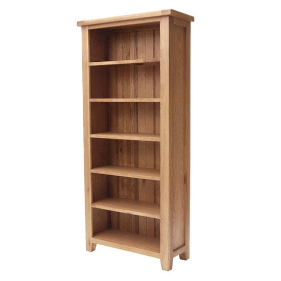 Read more about Hampshire wooden large bookcase in oak