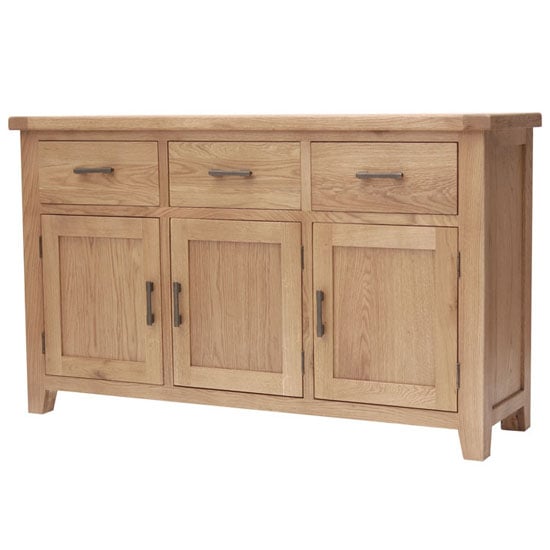 Product photograph of Hampshire Wooden Large Sideboard In Oak from Furniture in Fashion