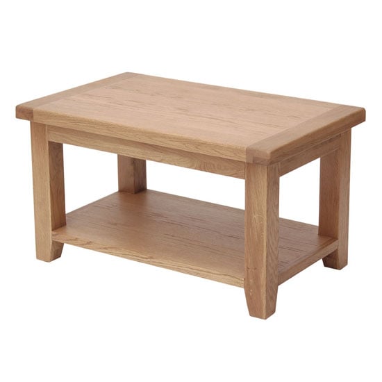 Photo of Hampshire wooden small coffee table in oak