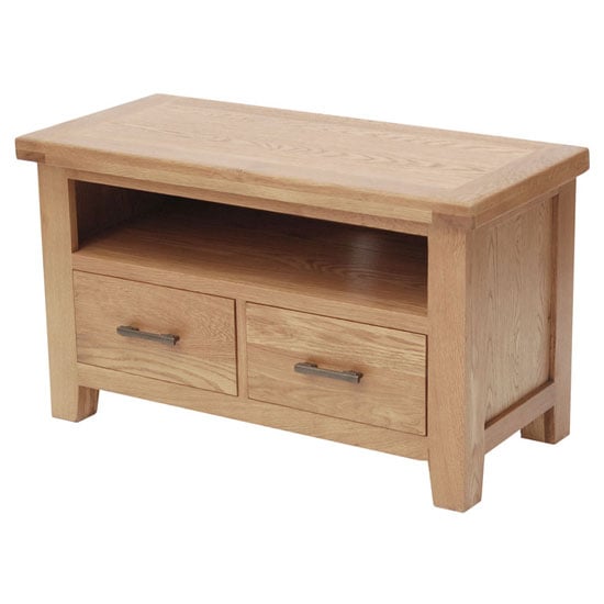 Product photograph of Hampshire Wooden Small Tv Unit In Oak from Furniture in Fashion
