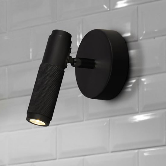 Read more about Handle bar 1 spot wall light in black