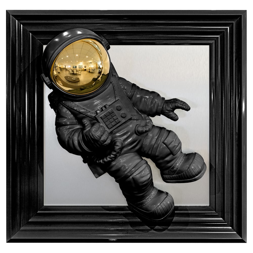 Read more about Hankinson astronaut 3d wall art in black