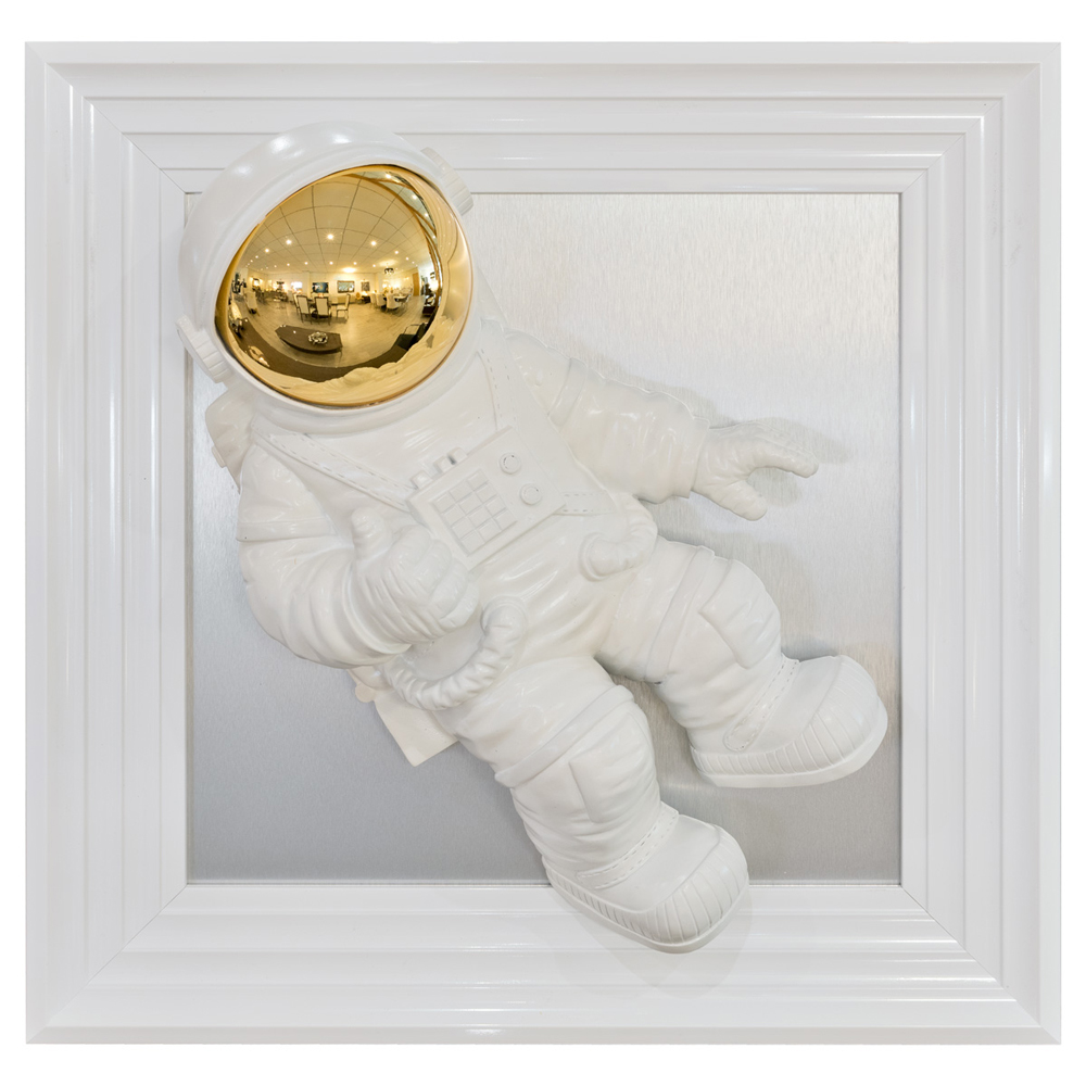 Read more about Hankinson astronaut 3d wall art in white