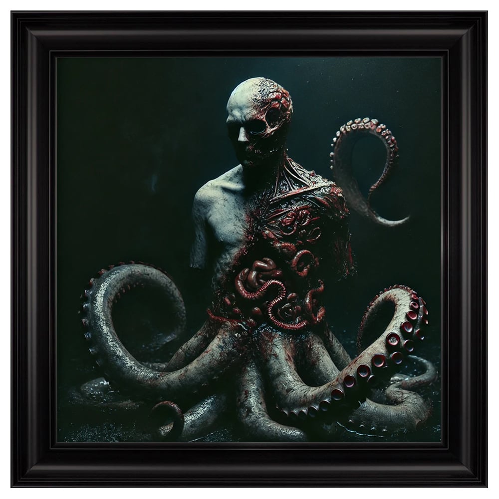 Read more about Hankinson octoman horror wall art in black frame