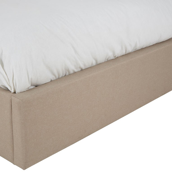 Hannah Wooden King Size Ottoman Bed In Beige FiF