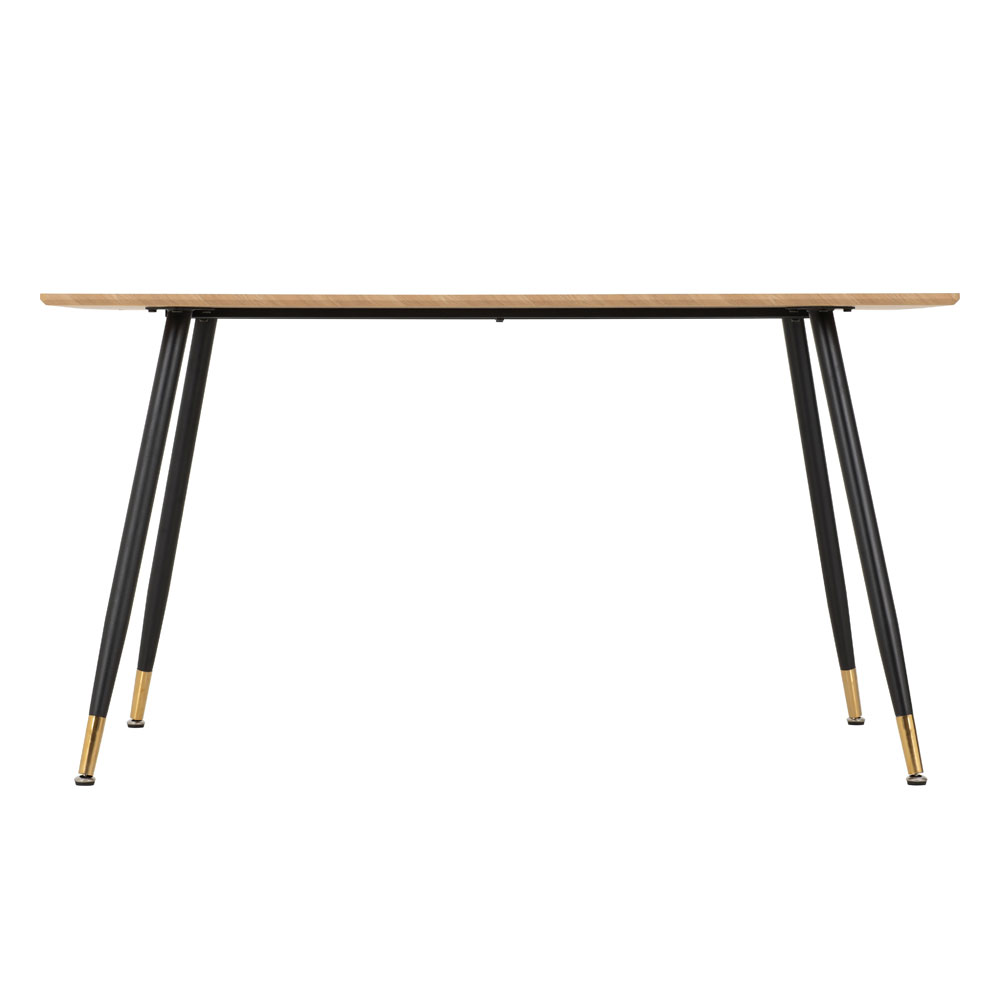 Hanover Oak Wooden Dining Table With 4 Alsip Grey Chairs