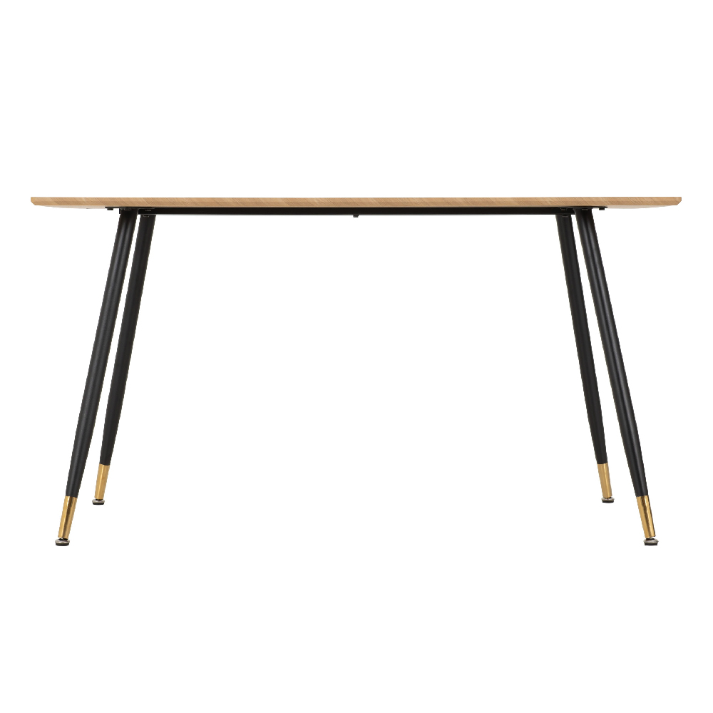 Hanover Oak Wooden Dining Table With 4 Avah Blue Chairs