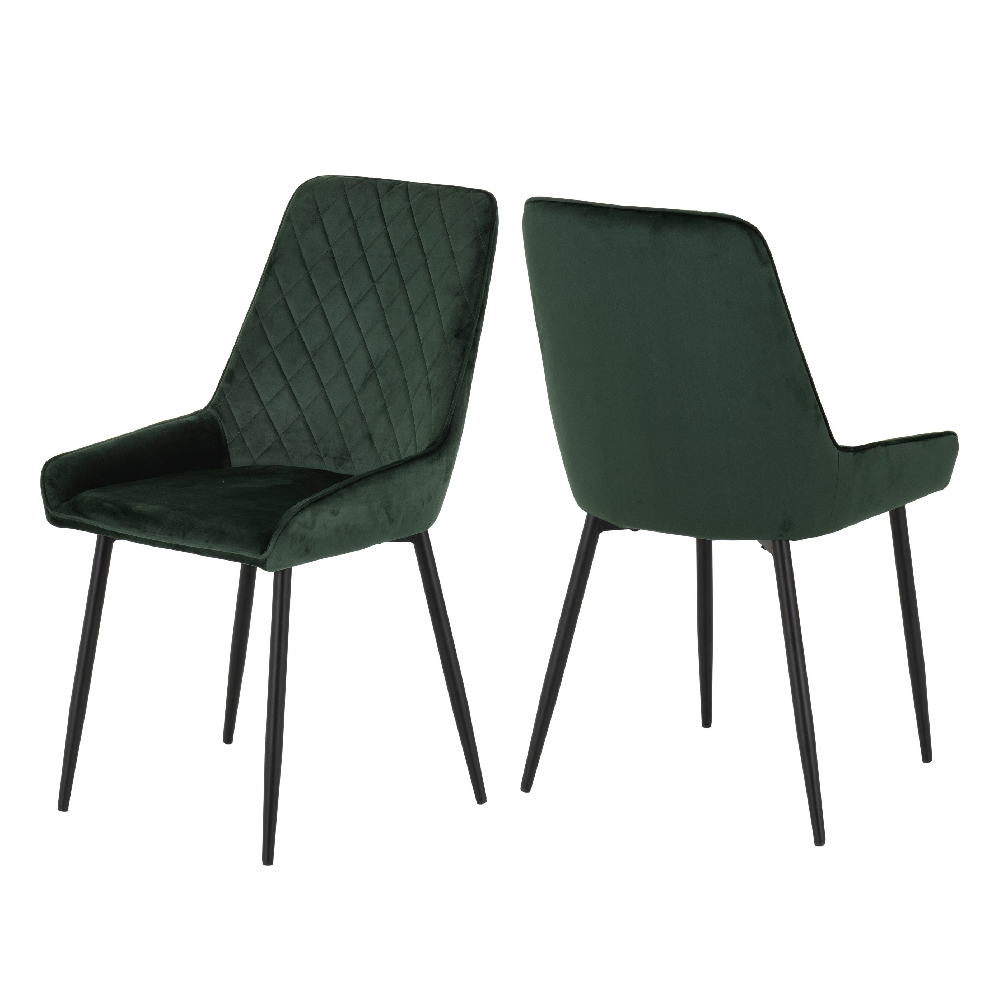 Hanover Oak Wooden Dining Table With 4 Avah Green Chairs