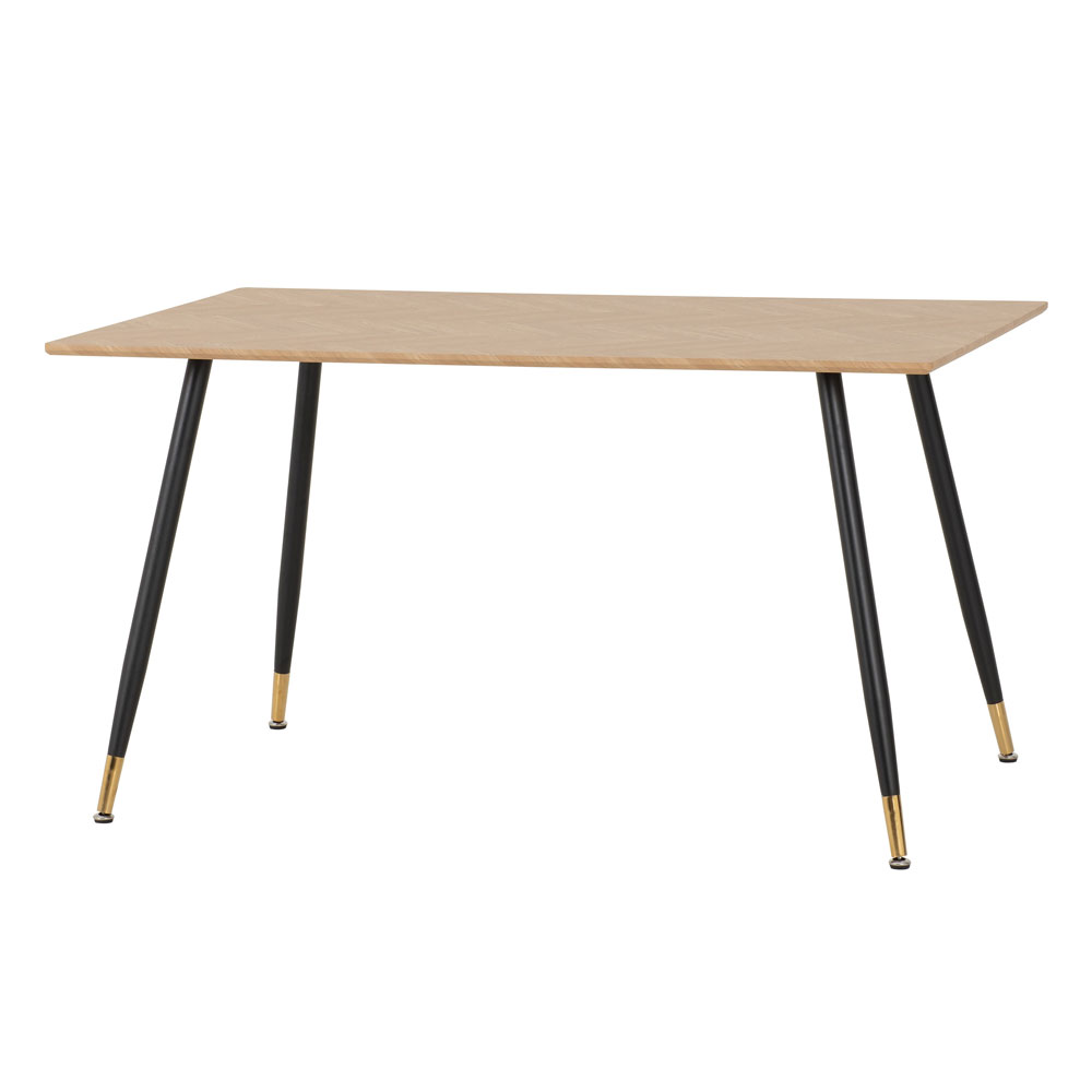 Hanover Oak Wooden Dining Table With 4 Avah Grey Chairs