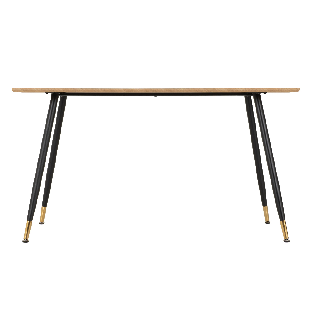 Hanover Oak Wooden Dining Table With 4 Lyster Blue Chairs