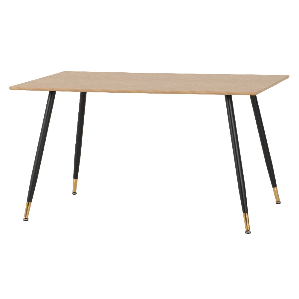 Hanover Oak Wooden Dining Table With 4 Lyster Green Chairs