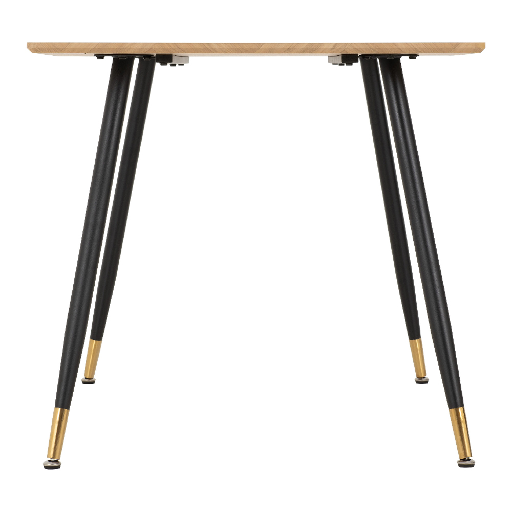 Hanover Oak Wooden Dining Table With 4 Lyster Grey Chairs