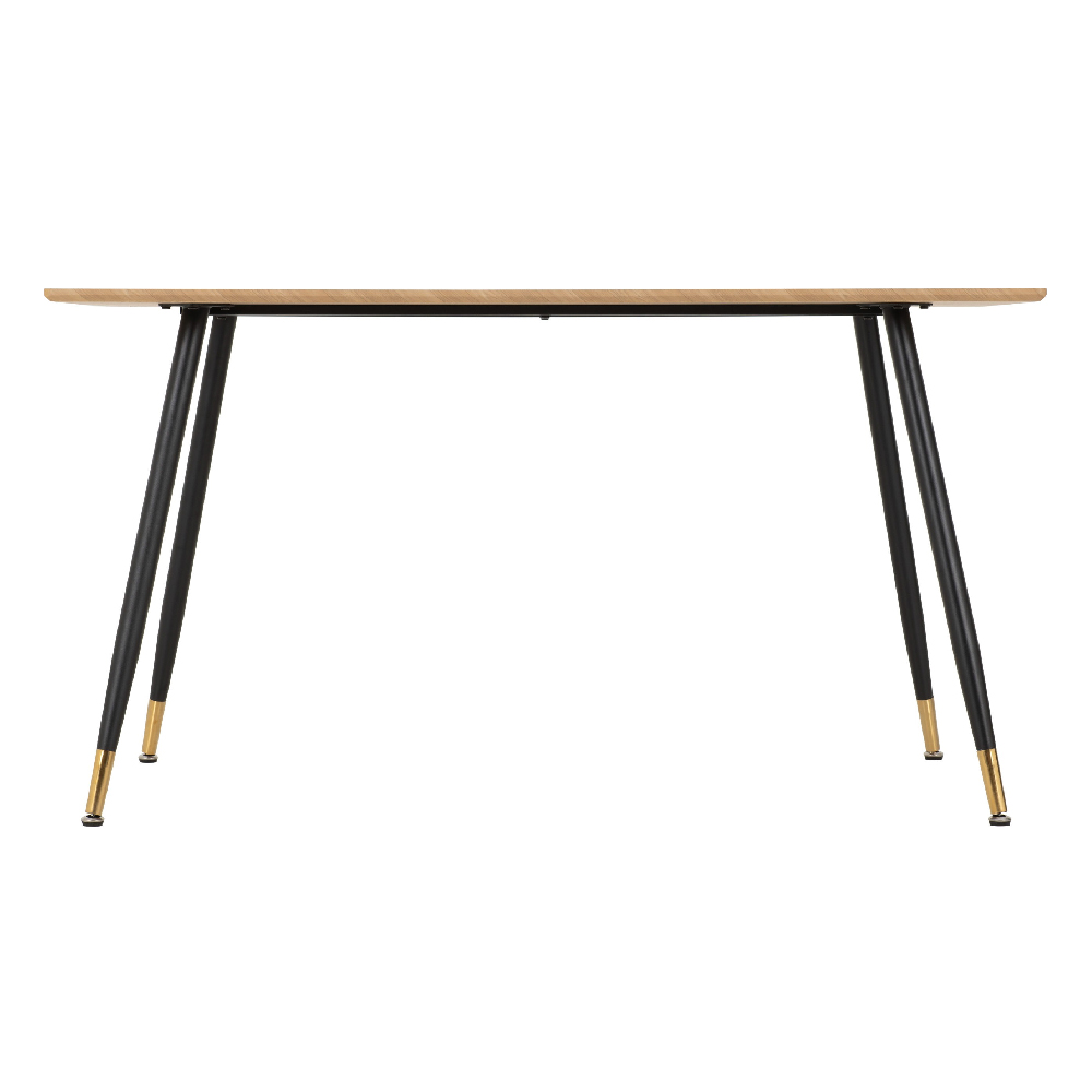 Hanover Oak Wooden Dining Table With 4 Qinson Brown Chairs