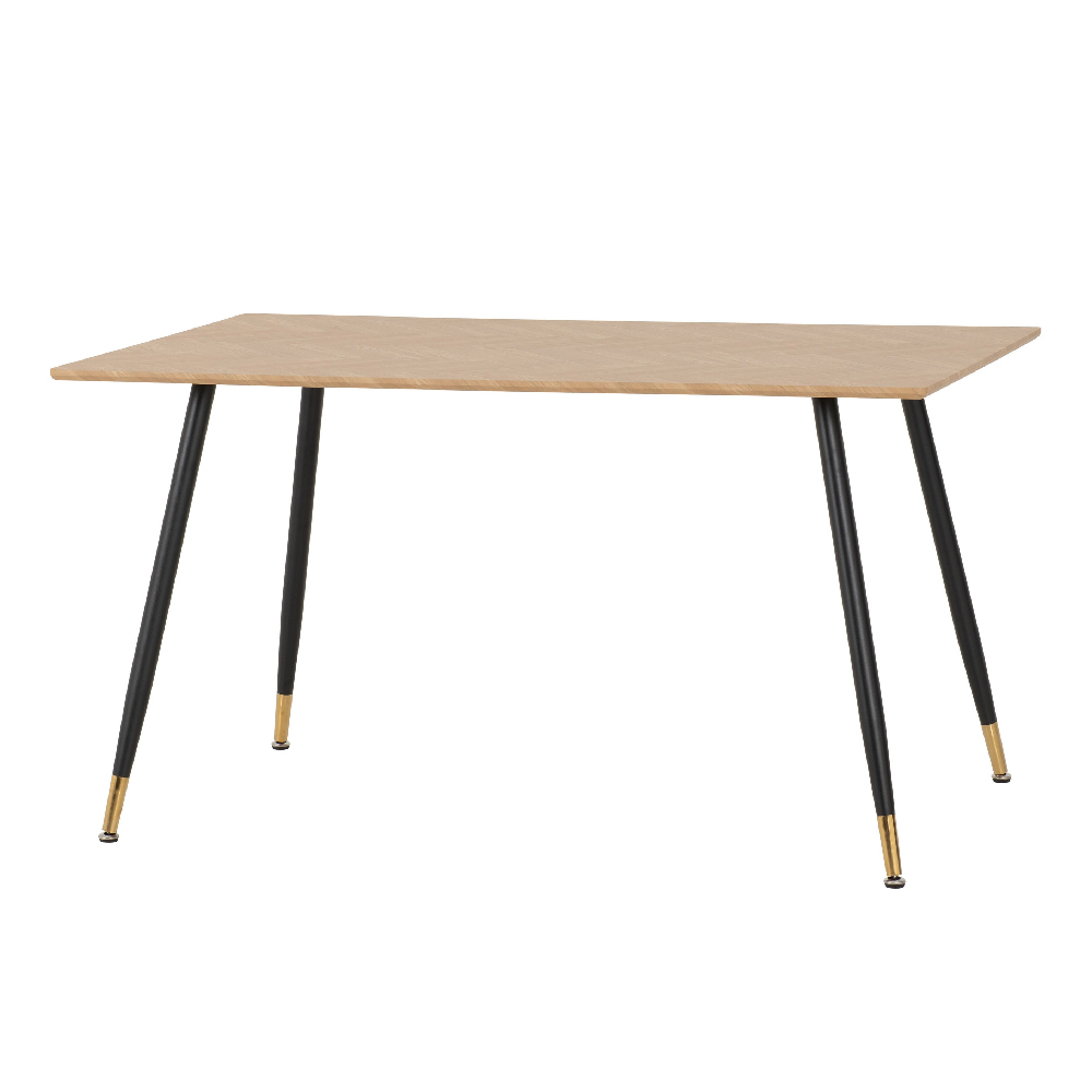 Hanover Oak Wooden Dining Table With 4 Qinson Grey Chairs