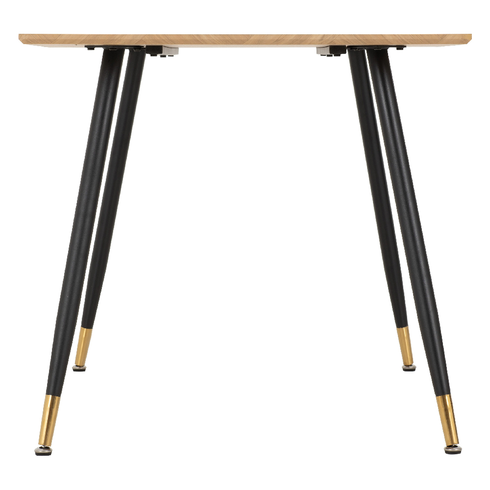 Hanover Oak Wooden Dining Table With 4 Qinson Grey Chairs