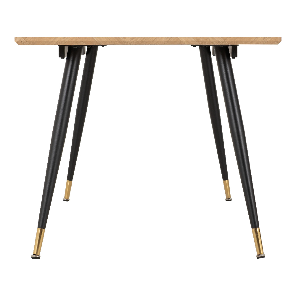 Hanover Oak Wooden Dining Table With 6 Avah Blue Chairs