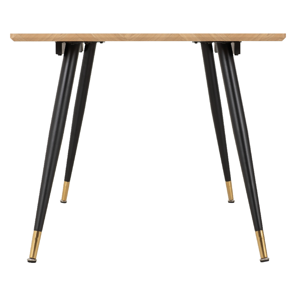 Hanover Oak Wooden Dining Table With 6 Avah Green Chairs