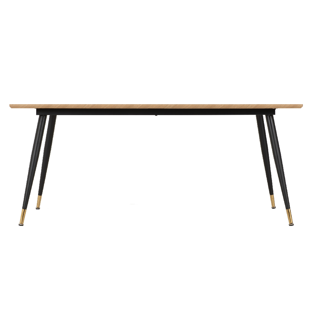 Hanover Oak Wooden Dining Table With 6 Avah Green Chairs