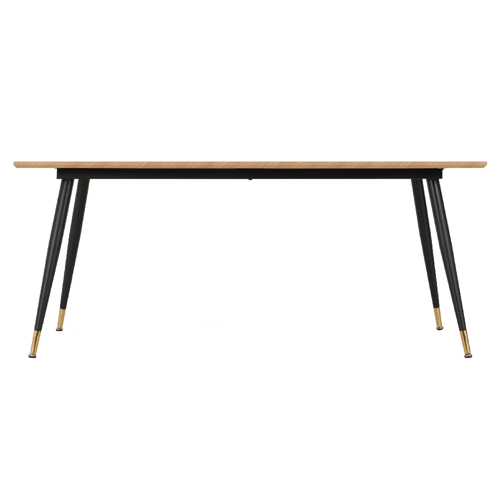 Hanover Oak Wooden Dining Table With 6 Lyster Blue Chairs