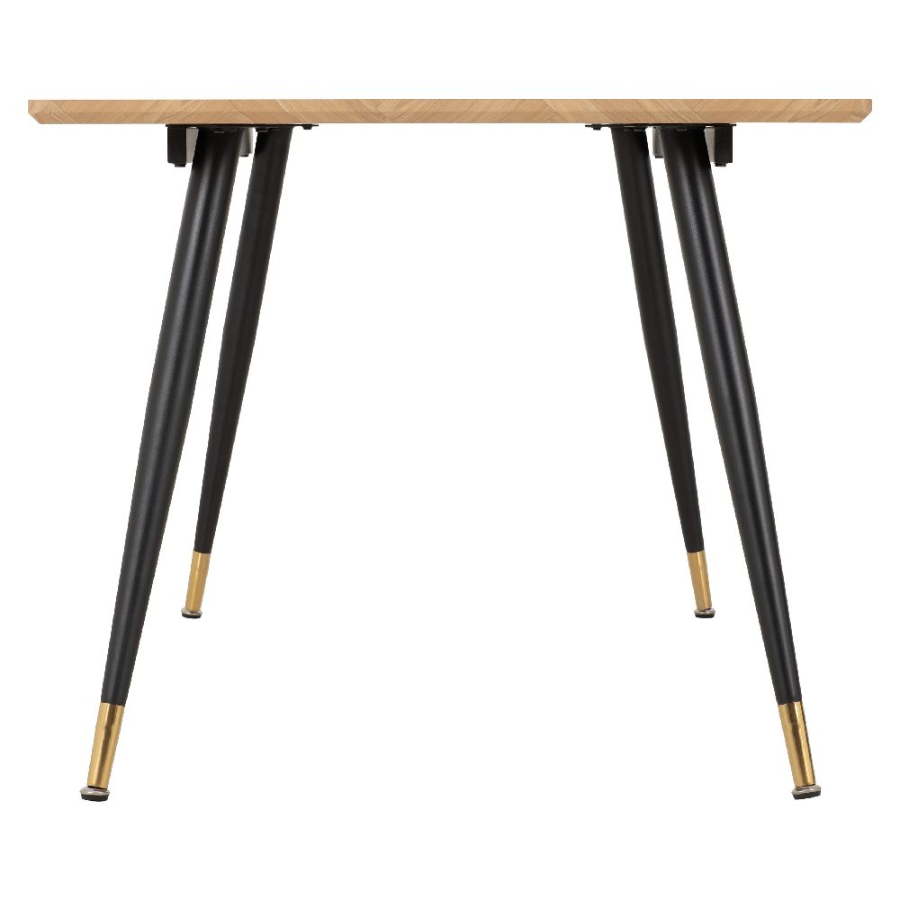 Hanover Oak Wooden Dining Table With 6 Lyster Green Chairs