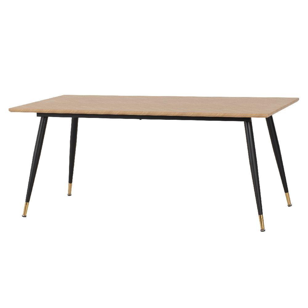 Hanover Oak Wooden Dining Table With 6 Lyster Grey Chairs