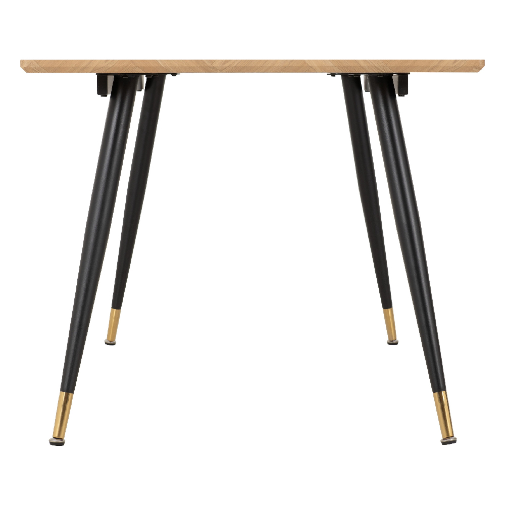 Hanover Oak Wooden Dining Table With 6 Lyster Grey Chairs