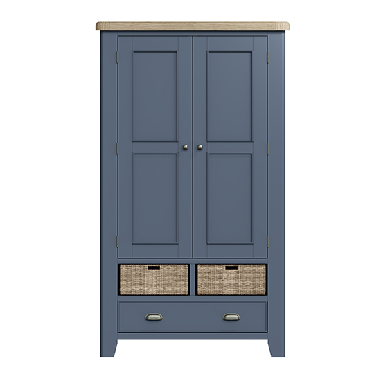 Hants Wooden 2 Doors And 1 Drawer Storage Cabinet In Blue_3