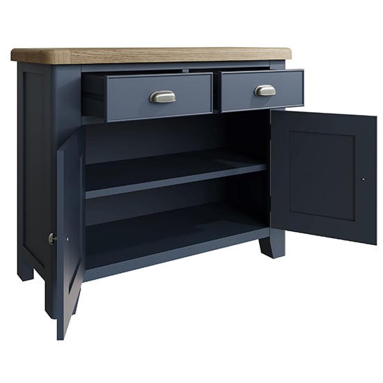 Hants Wooden 2 Doors And 2 Drawers Sideboard In Blue_2