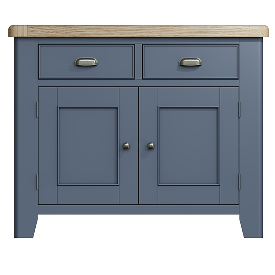 Hants Wooden 2 Doors And 2 Drawers Sideboard In Blue_3