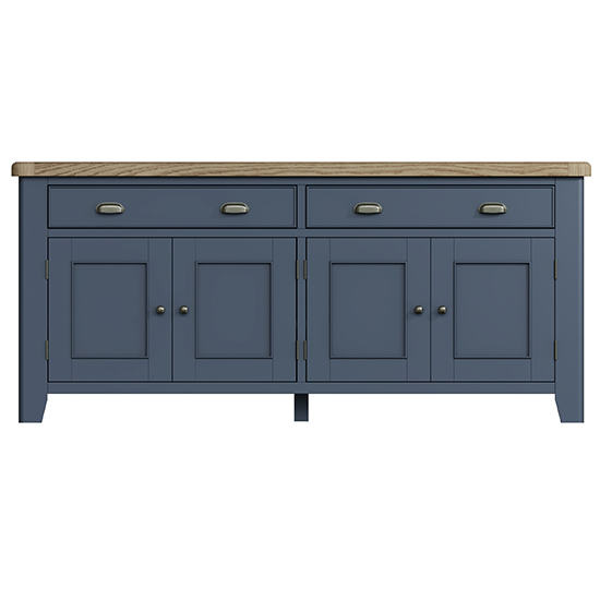 Hants Wooden 4 Doors And 2 Drawers Sideboard In Blue_4