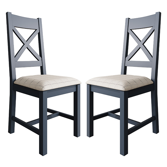 Nassau Wooden Double Cross Back Dining Chair In Natural Oak Sale