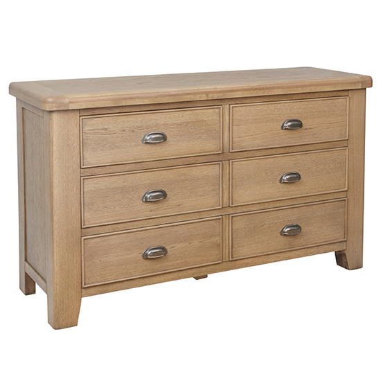 Hants Wooden Chest Of 6 Drawers In Smoked Oak Furniture in Fashion